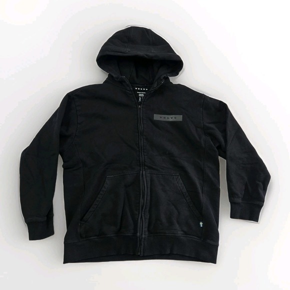 Volvo Other - Volvo Logo Graphic Full Zip Hooded Sweatshirt‎ Mens 3XL Black Heavyweight Sweden
